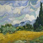 Where is the wheat field with cypress Van Gogh